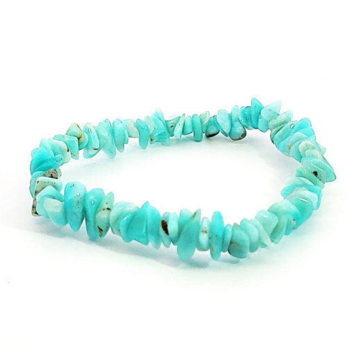 Amazonit Armband Chips  - 2