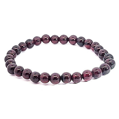 Granat Armband 6 mm  - 1