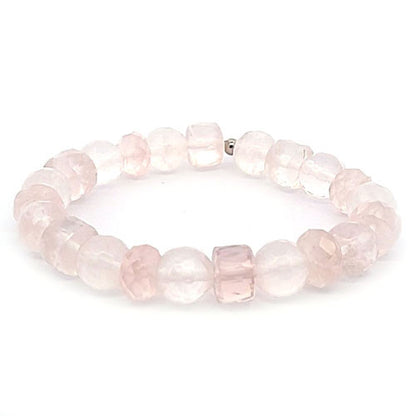 Rosenquarz Armband Fancy  - 1