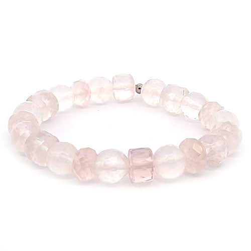 Rosenquarz Armband Fancy  - 1