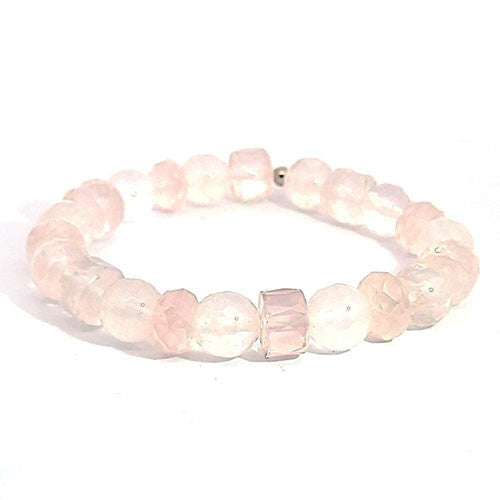 Rosenquarz Armband Fancy  - 2
