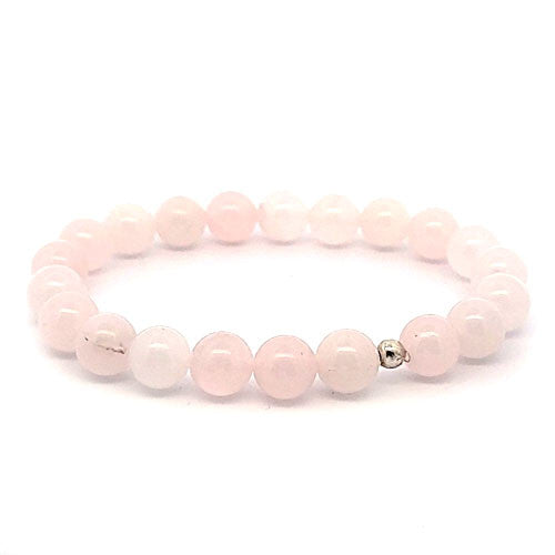 Rosenquarz Armband 8 mm  - 1