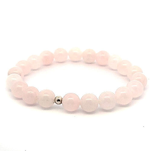 Rosenquarz Armband 8 mm  - 2