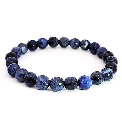 Sodalith Armband 8 mm facettiert  - 1