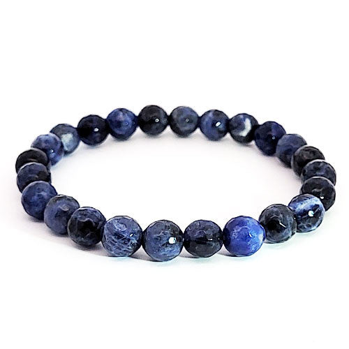 Sodalith Armband 8 mm facettiert  - 1