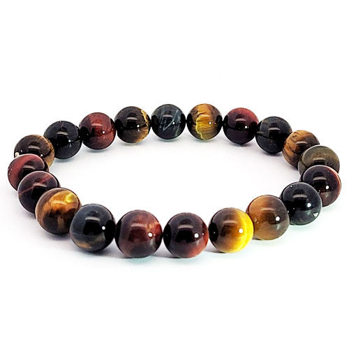 Tigerauge multi Armband 10 mm  - 1