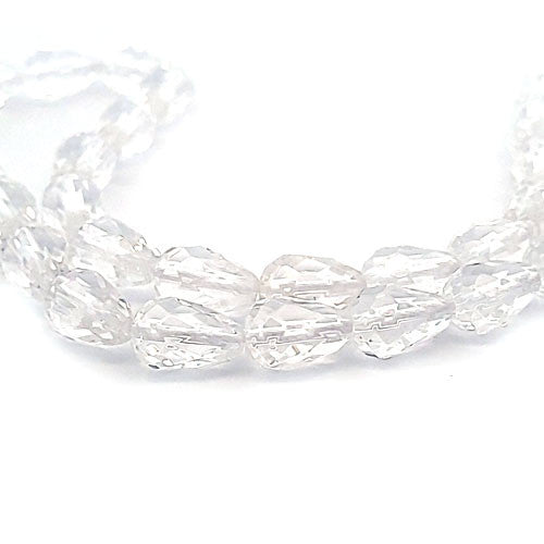 Bergkristall, Strang Tropfen 12x16mm fac.  - 1