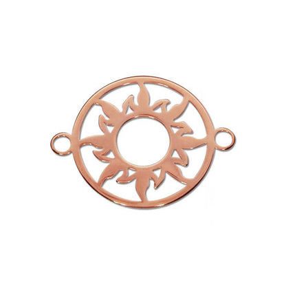 Sonne Silberelement rosé vergoldet klein  - 1