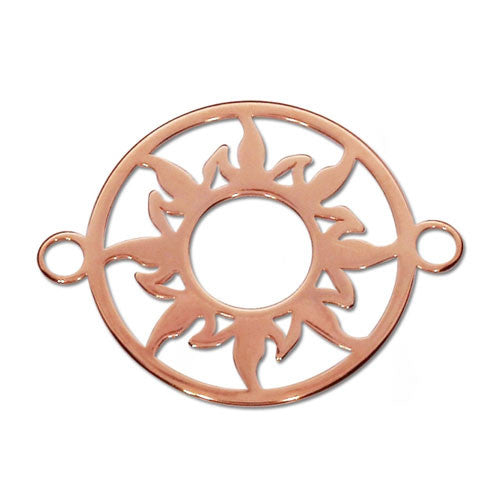 Sonne Silberelement rosé vergoldet  - 1