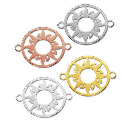 Sonne Silberelement vergoldet  - 2