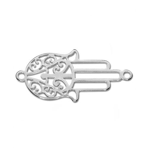 Fatimas Hand Silberelement rhodiniert  - 1