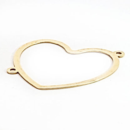 Herz Silberelement vergoldet groß  - 1