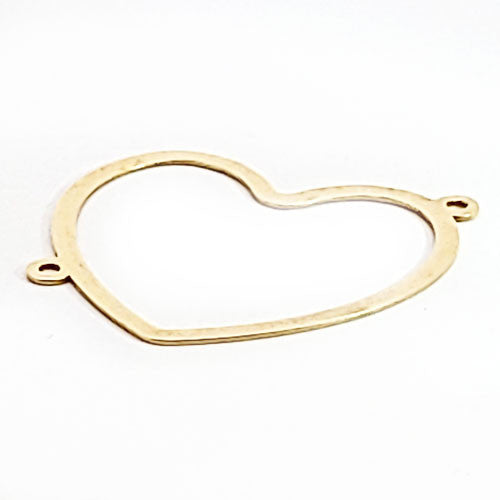 Herz Silberelement vergoldet groß  - 1