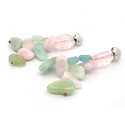 Ohrringe Beryll multicolor mit Stecker  - 1