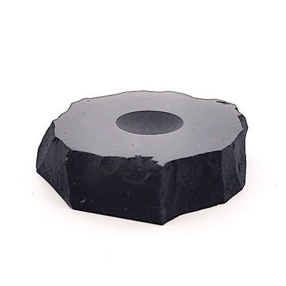 Schungit (Shungit) Kugel-Untersetzer mittel  - 4