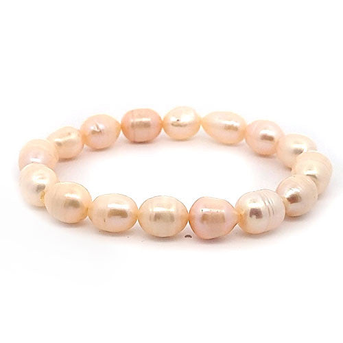 Perle lachs Armband Rice  - 1