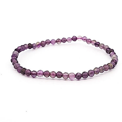 Amethyst Kugel-Armband facettiert 4 mm  - 1