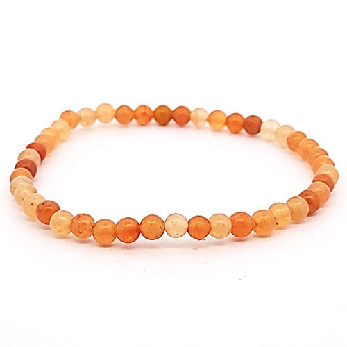 Aventurin orange Kugel-Armband 4 mm  - 1