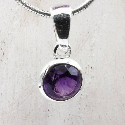 Amethyst Anhänger mini Steindesign - 1