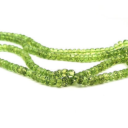 Peridot, Button facettiert 6 mm  - 2