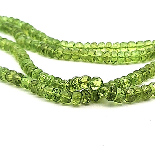 Peridot, Button facettiert 6 mm  - 4