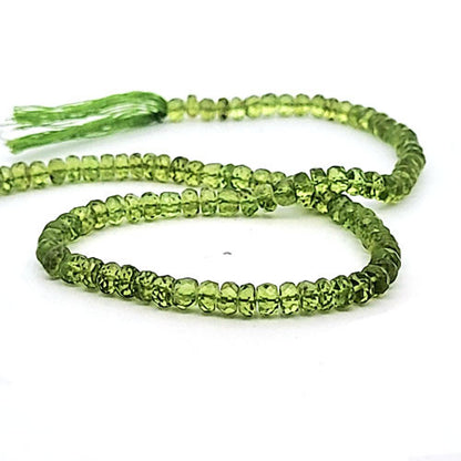 Peridot, Button facettiert 6 mm  - 1