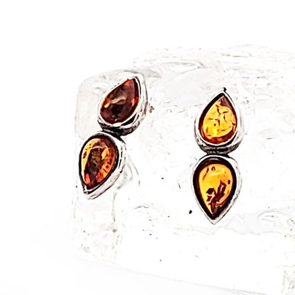 Bernstein Ohrstecker silber  - 3