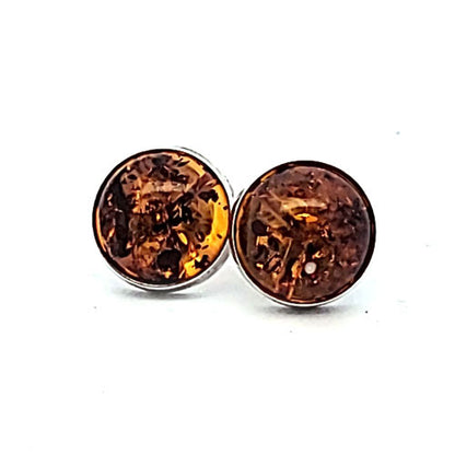 Bernstein Ohrstecker silber  - 3