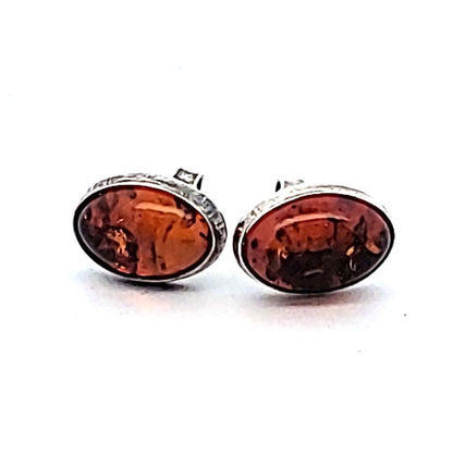 Bernstein Ohrstecker silber  - 2