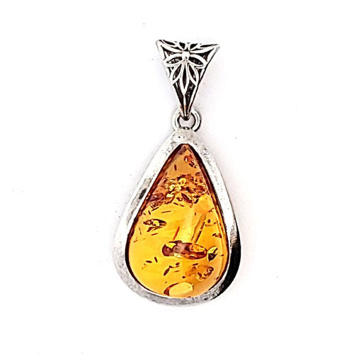 Bernstein Silberanhänger  - 4