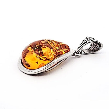 Bernstein Silberanhänger  - 1