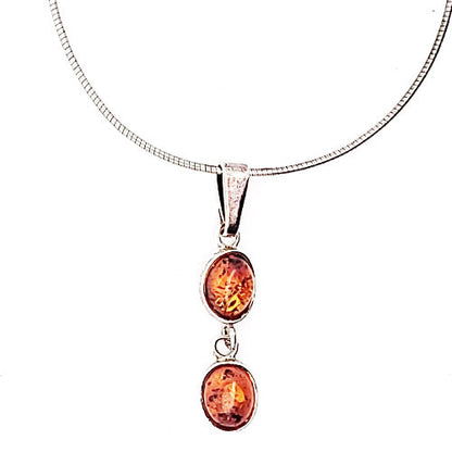 Bernstein Silberanhänger  - 3