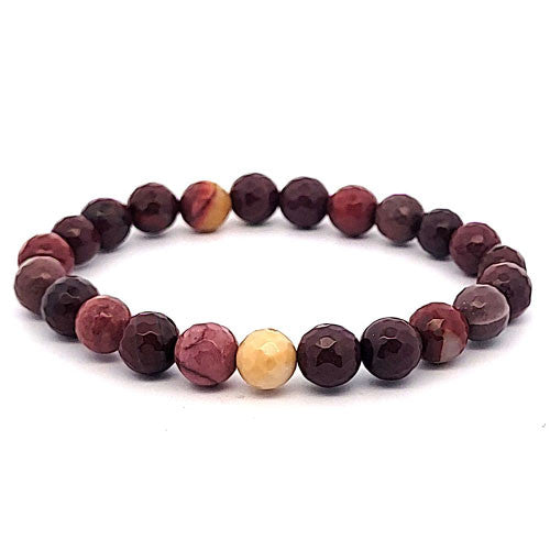 Mookait Armband 8 mm facettiert  - 1