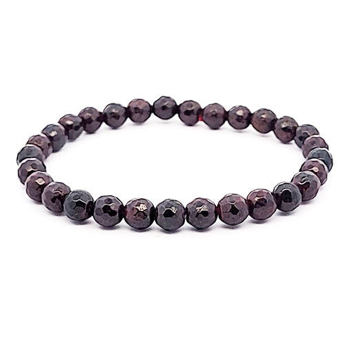 Granat Kugelarmband 6 mm  - 2