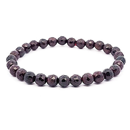 Granat Kugelarmband 6 mm  - 2