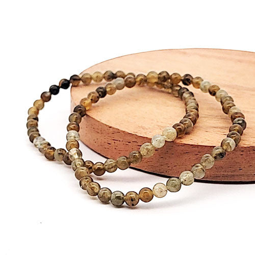 Rutilquarz Kugelarmband 4 mm  - 2