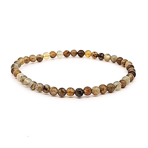 Rutilquarz Kugelarmband 4 mm  - 1