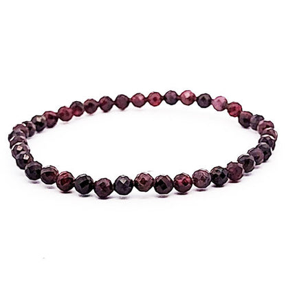 Granat Kugelarmband 5 mm facettiert  - 1