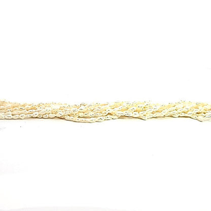 Perle weiß, Strang Rice mini 2,5 x 4 mm  - 1