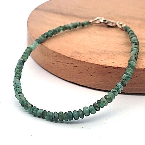 Smaragd Armband Button Steindesign - 1