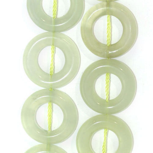 Serpentin (Antigorit), Strang mit Loch 15mm  - 1