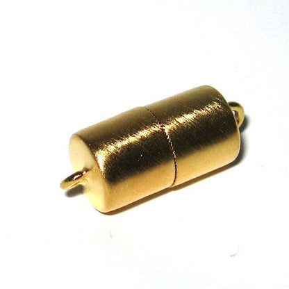 Magnetzylinderschließe 10mm, Silber vergoldet satiniert  - 1