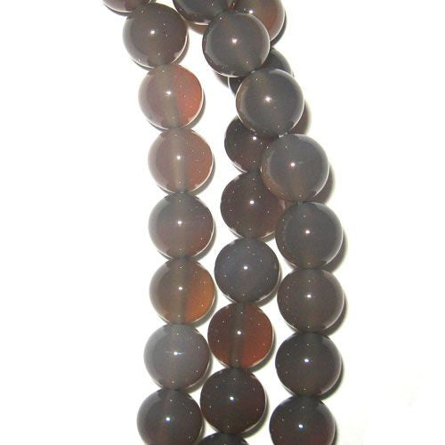 Achat grau, Kugelstrang 10mm  - 1