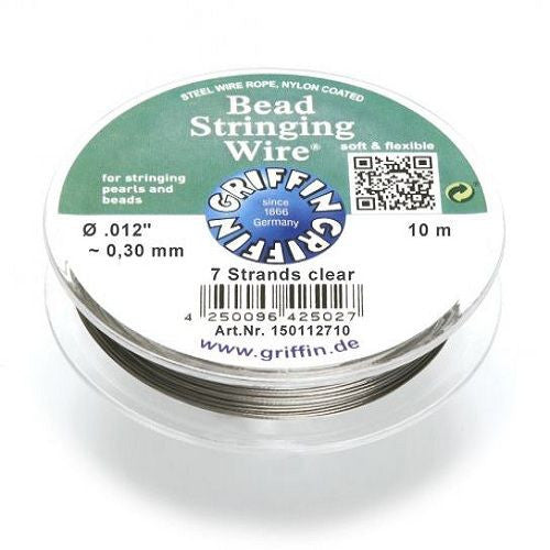 Fädeldraht klar 0,38mm, 10m Rolle Griffin - 1