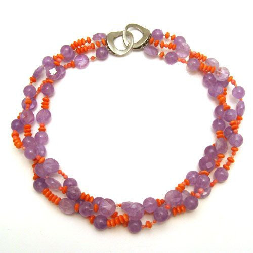 Collier Amethst-Koralle  - 1