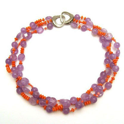 Collier Amethst-Koralle  - 1