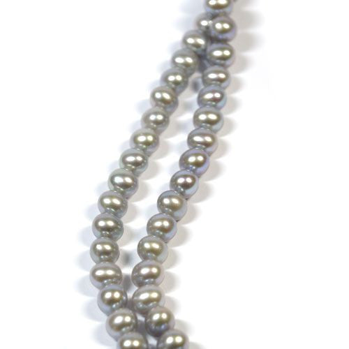 Perle grau, rund 6-7mm  - 1