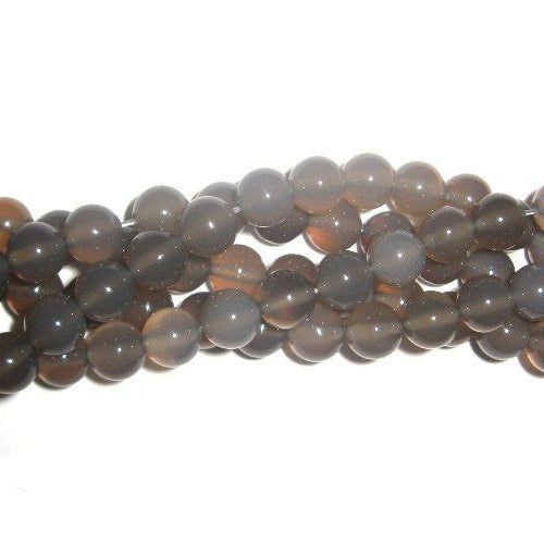 Achat grau, Kugelstrang 8mm  - 1