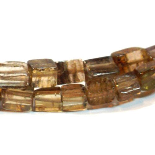 Aktinolith-Kette, square 4mm  - 3