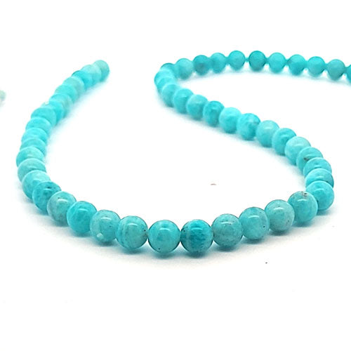 Amazonit, Kugelstrang 6 mm